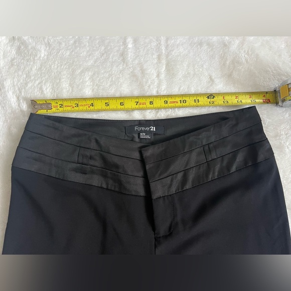 Forever 21 EUC Cumberbund/Tuxedo Style Faux Silk Waist Sleek Trouser Pant - Picture 3 of 8